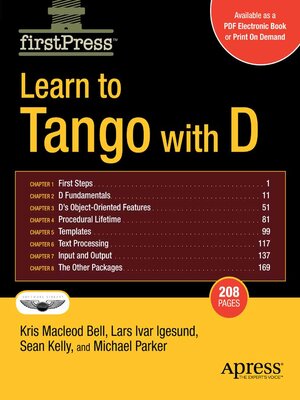 cover image of Learn to Tango with D